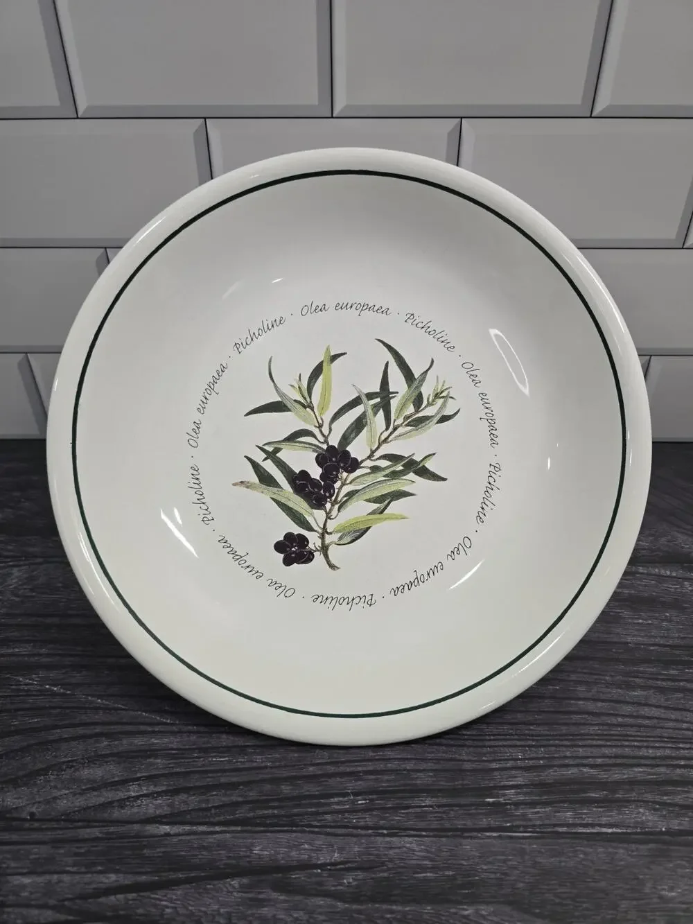 Williams Sonoma WSO20 Olea Europaea Pasta Bowls Set of 4 + 1 FREE Cracked Bonus